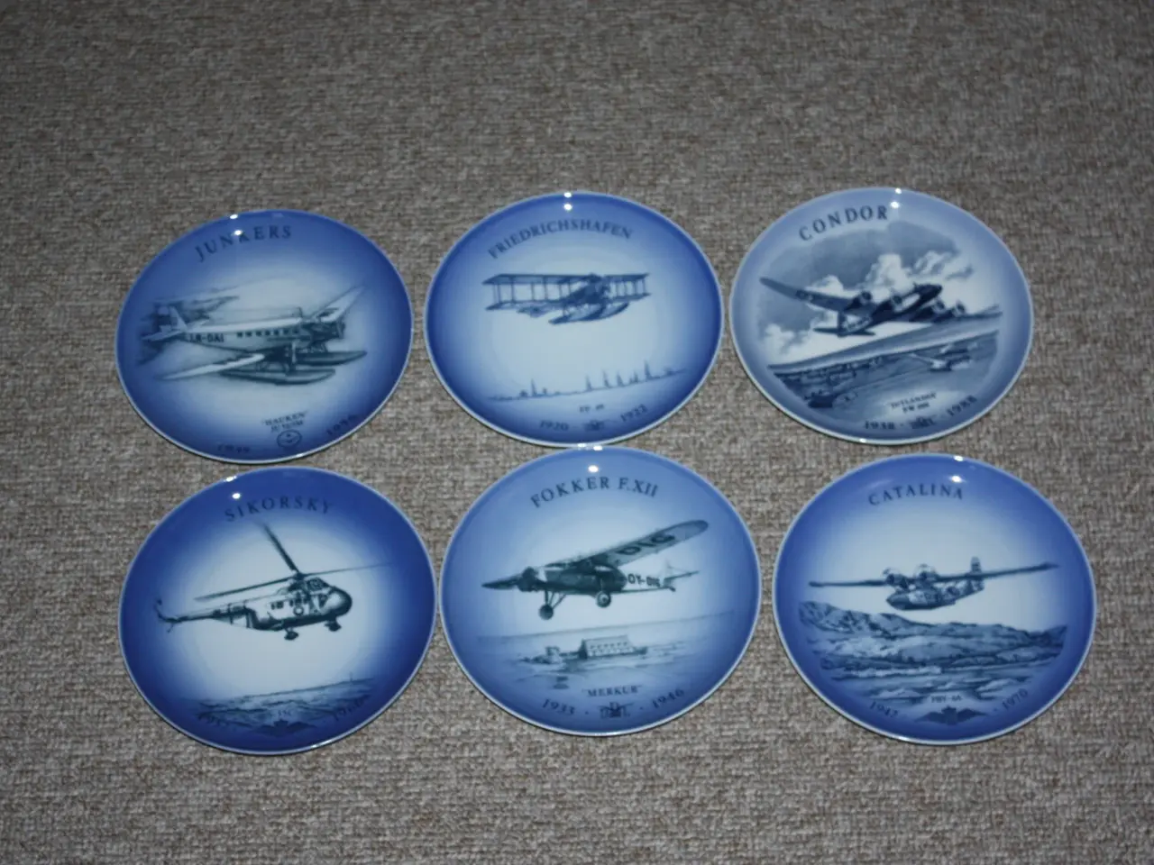 Billede 1 - Flyplatte fra Royal Copenhagen og Bing & Grøndahl 
