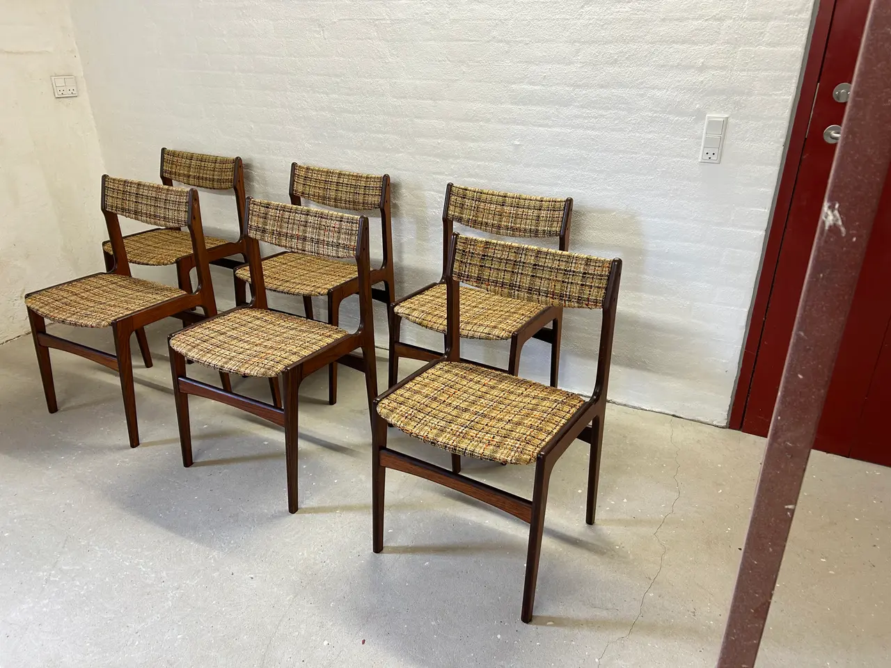 Billede 7 - 6 unikke palisanderstole i sublim stand – Dansk de