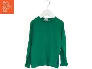 Grøn langærmet t-shirt til børn (str. 110)
