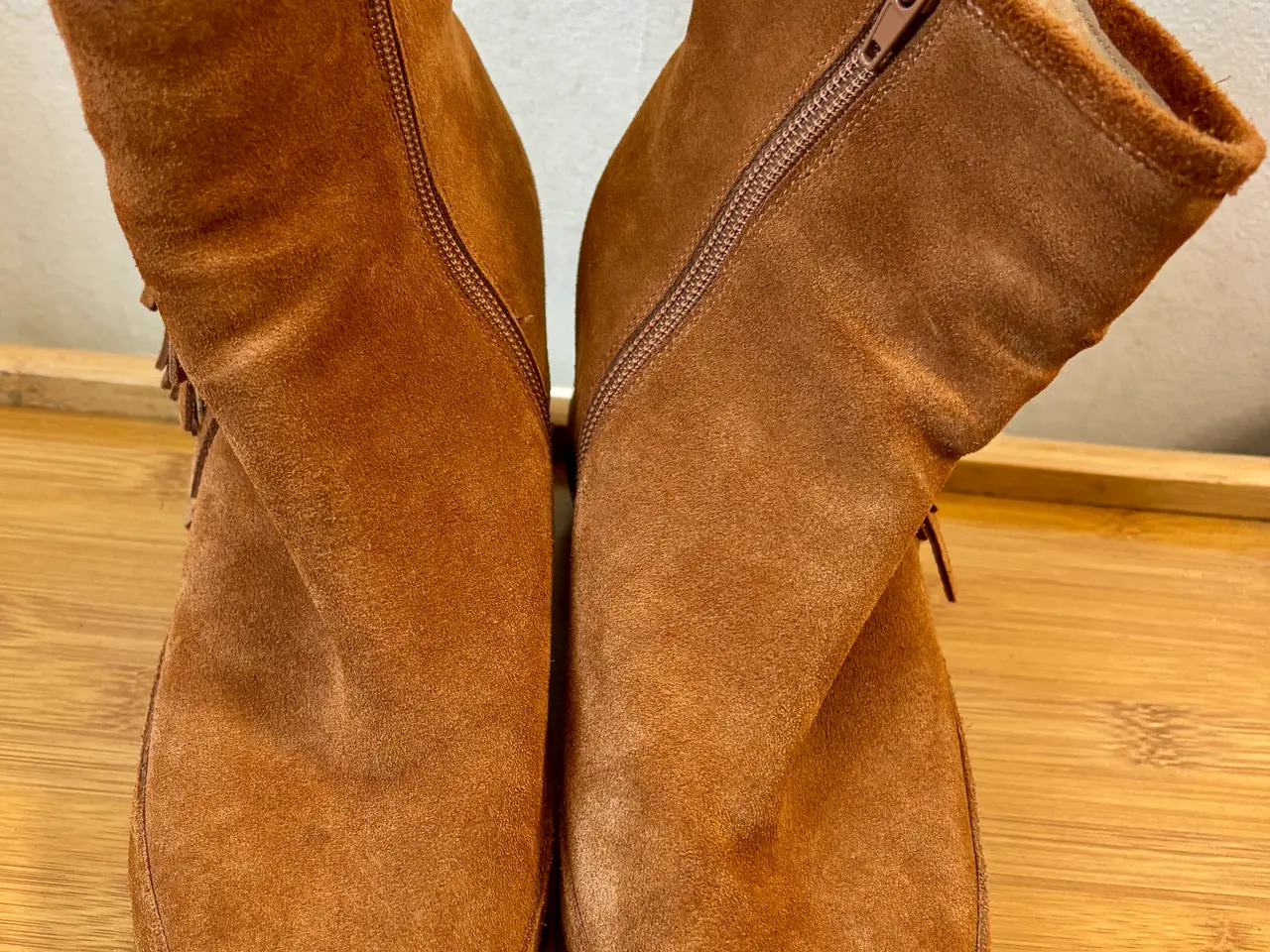 Billede 3 - Shoe the Bear, brune støvletter med frynser, str 3