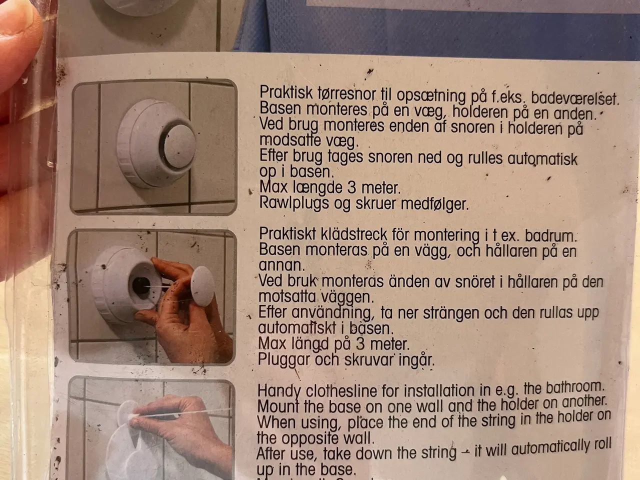 Billede 6 - Tørresnor med Udtræk. (NY)