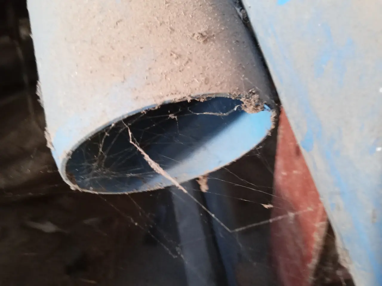 Billede 1 - Pvc blå plast rør 90