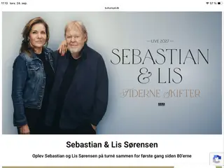 3 stk Sebastian og Lis Sørensen billetter