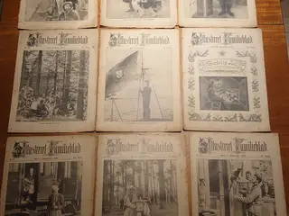 11 stk Illustreret Familieblad fra 1914,15 og 16.