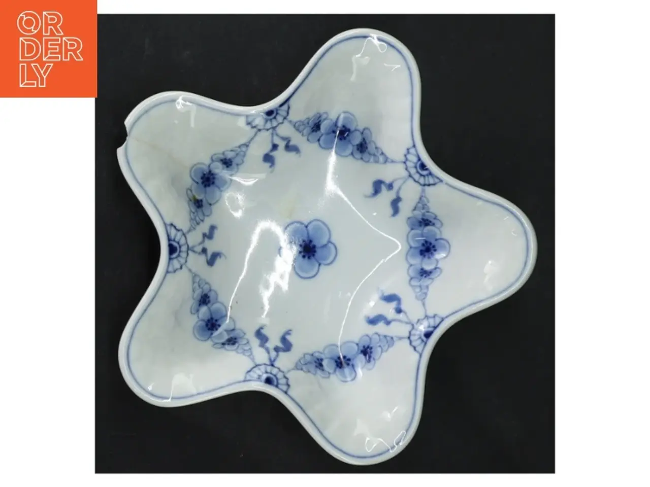Billede 3 - Blå Blomster Porcelænsskål fra B&G (str. Ø. 13 cm)