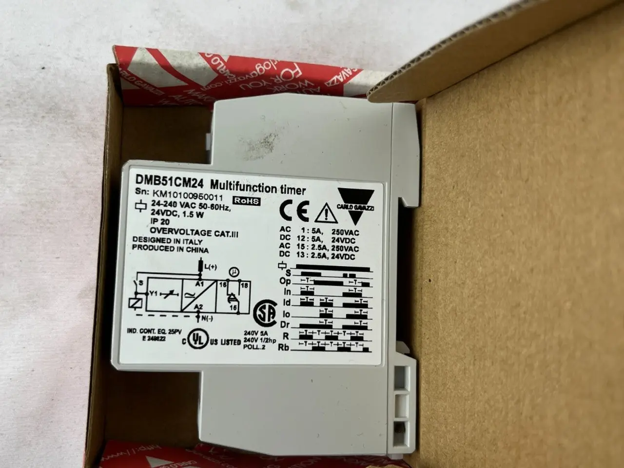 Billede 8 - Carlo Gavazzi DMB51CM24 Multifunction Timer relæ