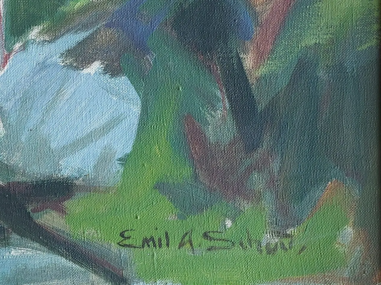 Billede 3 - EMIL A. SCHOU - ( 1896 - 1986 ) - oliemaleri