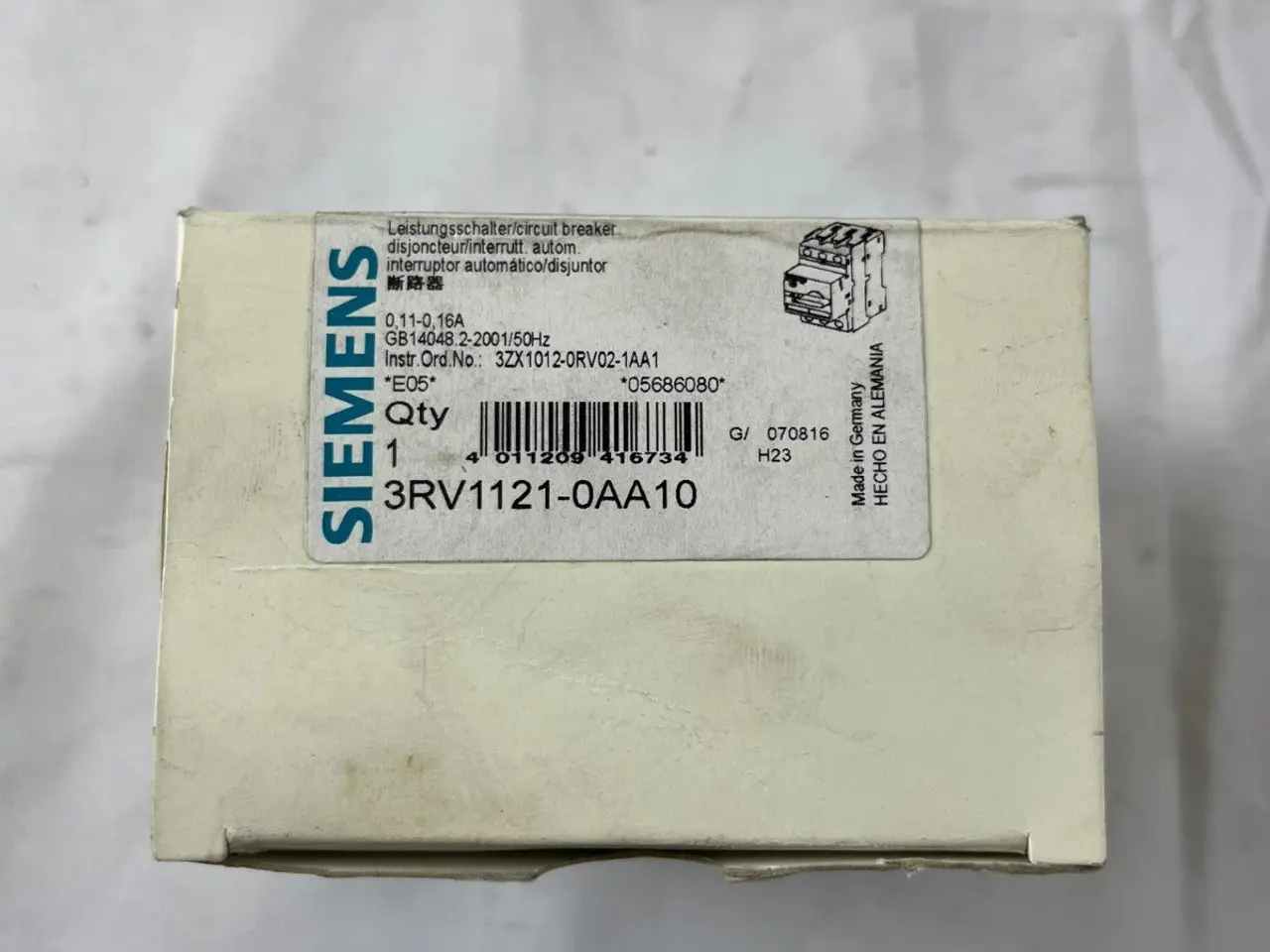 Billede 4 - Siemens 3RV1121-0AA10 Motor Protection 0.11-0.16A