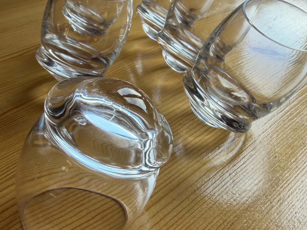 Billede 4 - 6 stk. Krosno Roly-Poly "vippe" snapse-/shotglas