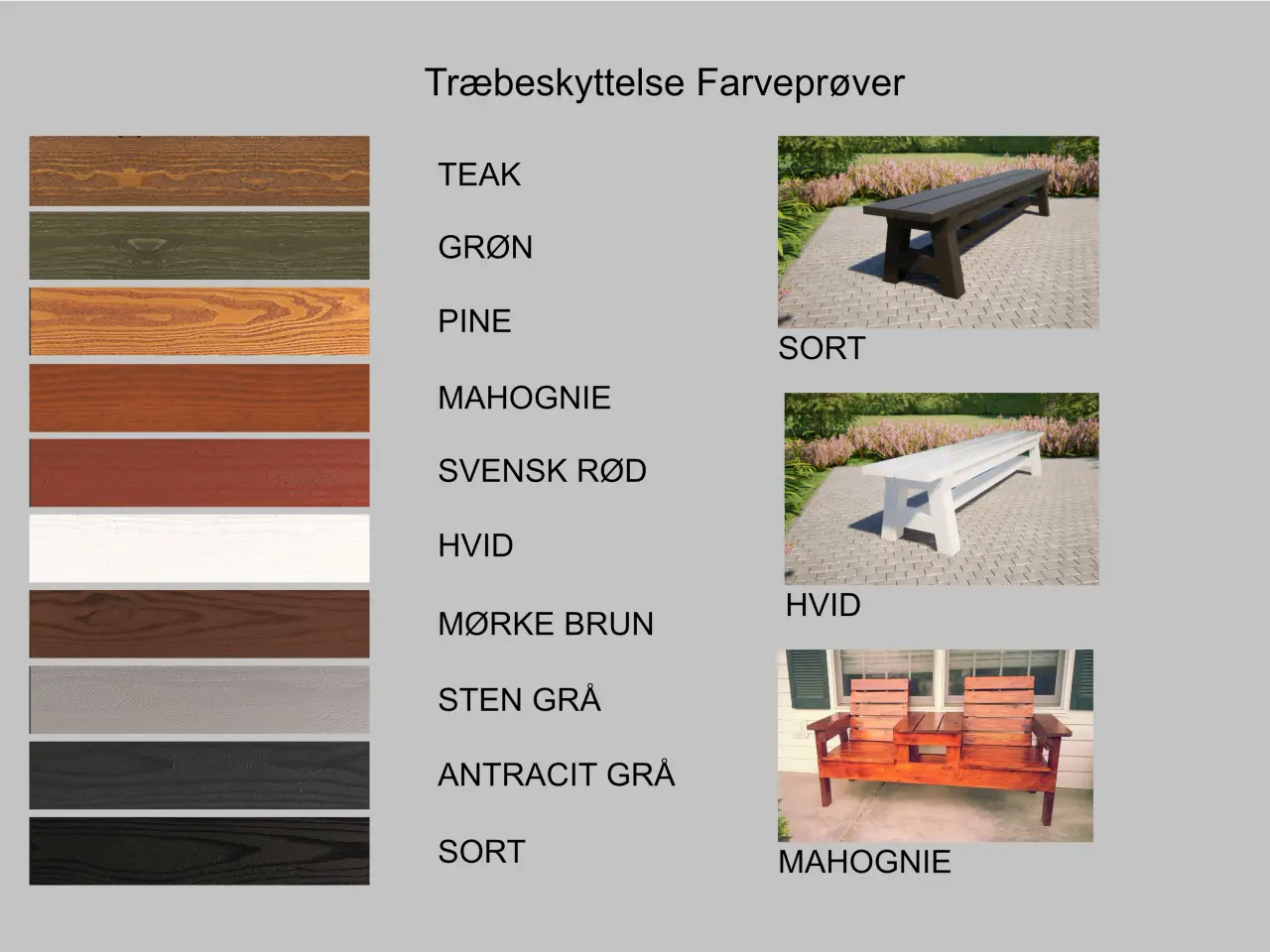 Billede 7 - Havebord, plankebord til udendørs brug.