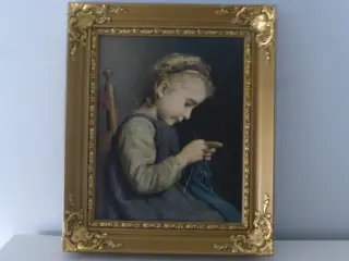Strikkende pige (Albert Anker)