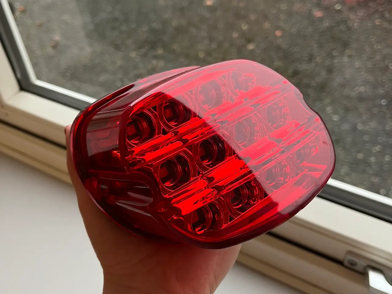 Billede 1 - Rød LED baglygte til Harley-Davidson