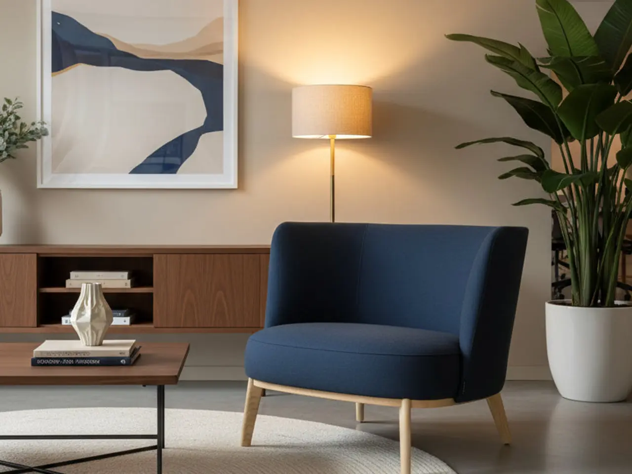 Billede 2 - Offecct Shift Loungestol – Blå/Natur