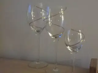 Mundblæst guldspiral glas