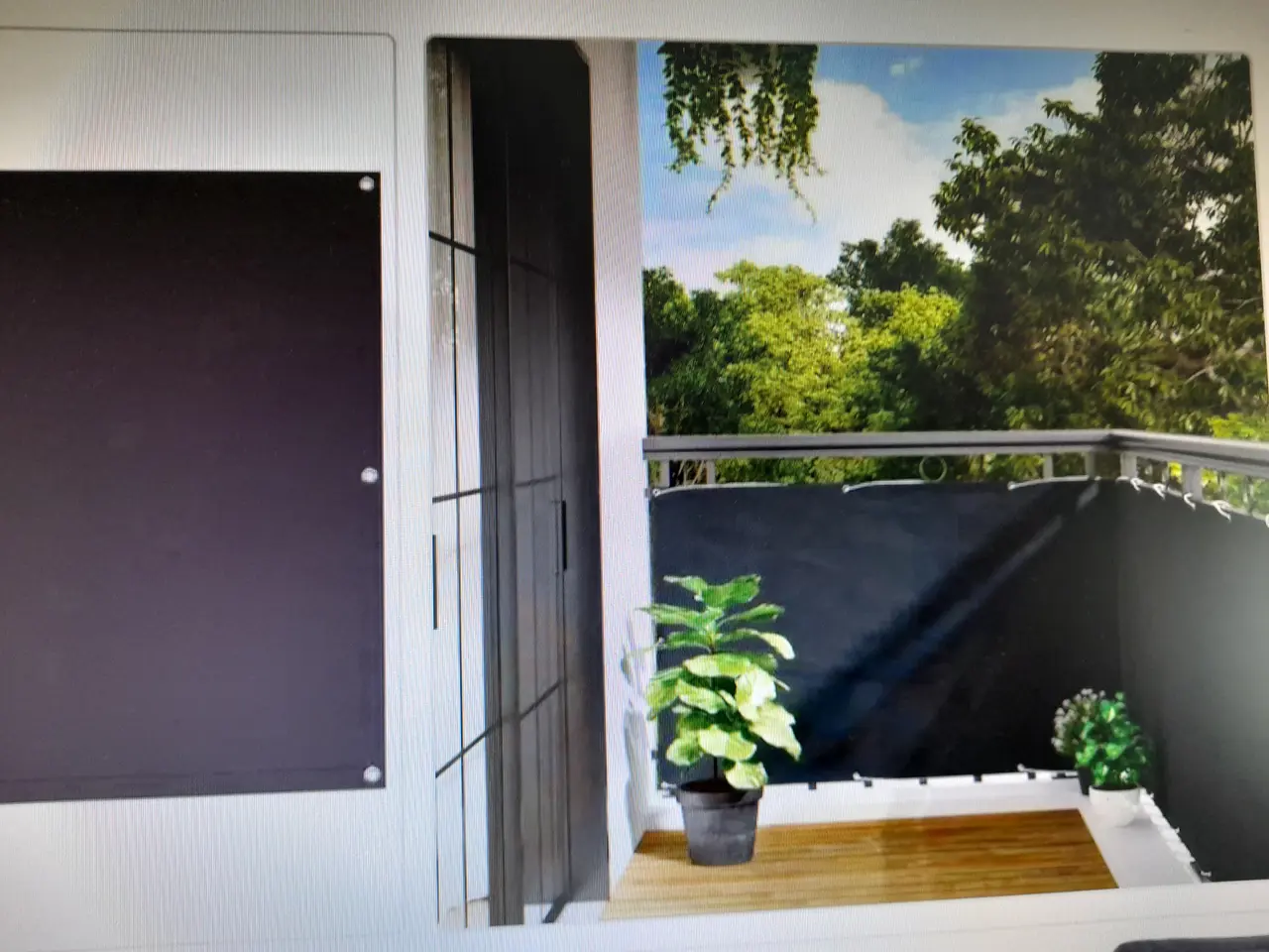 Billede 3 - balkonafskærmning HDPE 90x600 cm antracitgrå