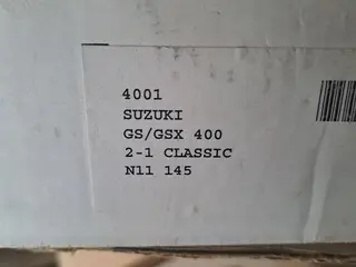 Udstødning til Suzuki GS 400 / GSX 400 