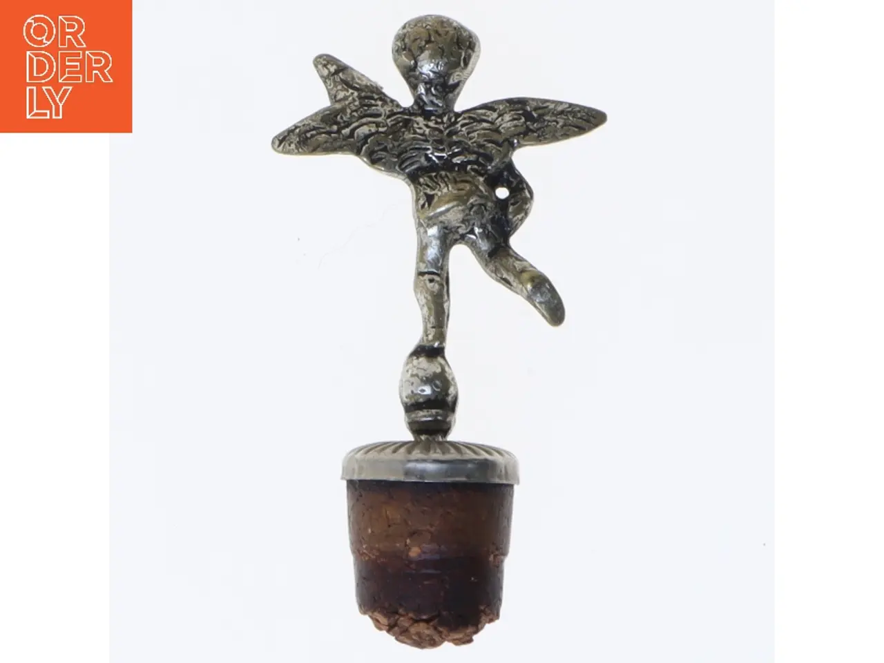 Billede 2 - Vinflaskeprop med engelfigur 8 cm (str. 8 cm)