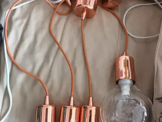 4 SMUKKE KOBBER LAMPER