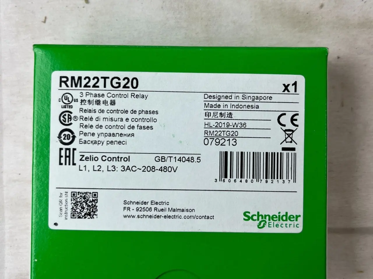 Billede 3 - Schneider Electric RM22TG20 Zelio 3 Phase Control