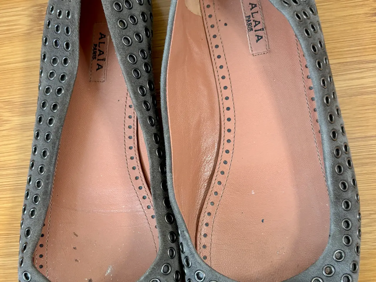 Billede 2 - Alaïa, grå ballerinasko i skind, str 36,5