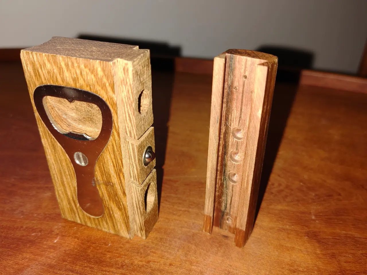 Billede 2 - Teak salt/peber bøsse og oplukker