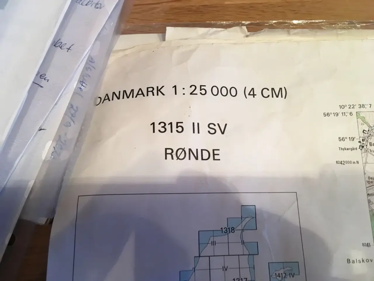 Billede 4 - Landkort over Rønde, Djursland