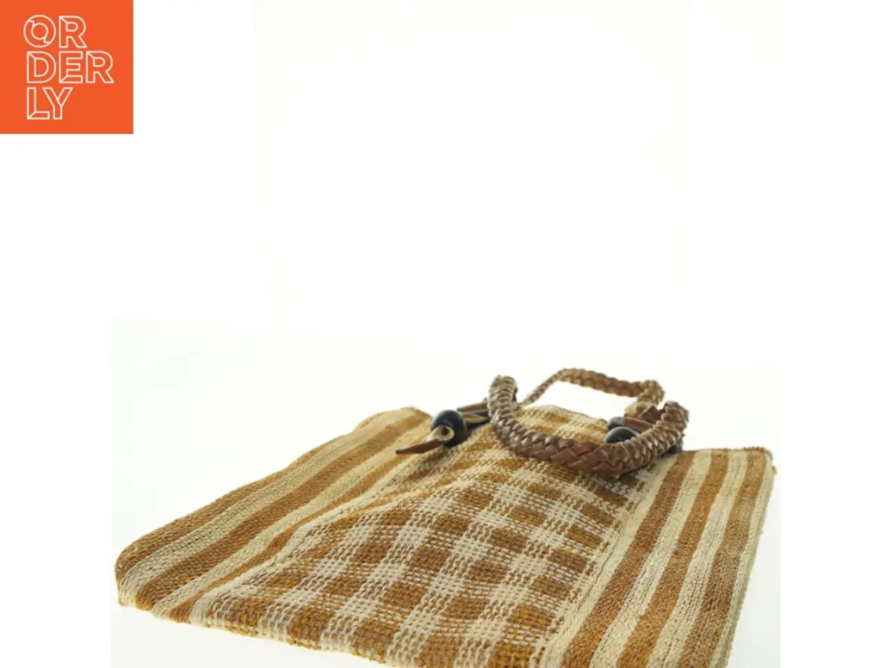 Billede 2 - Strå håndtaske (str. 39x35 cm)
