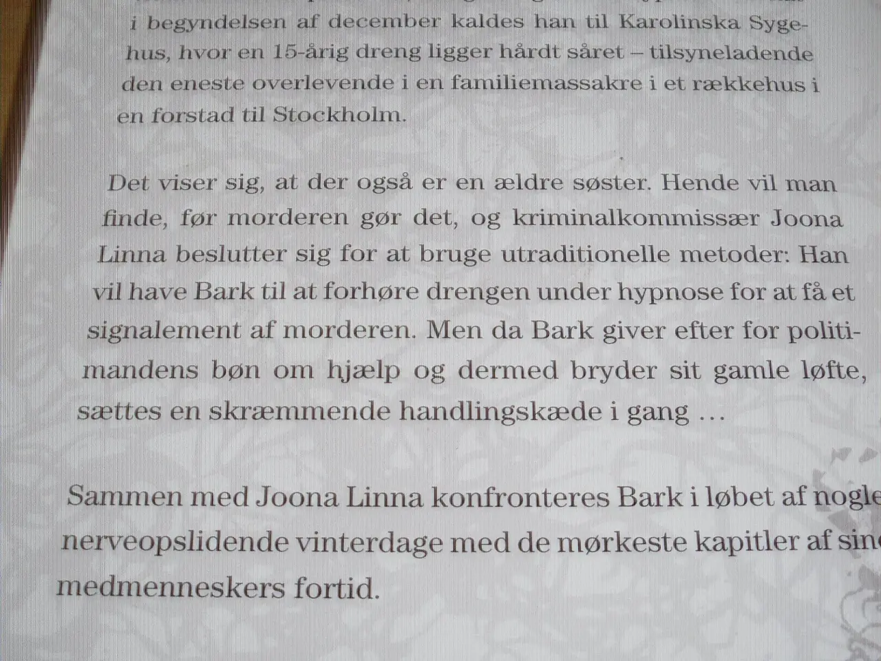 Billede 2 - Lars Kepler. HYPNOTISØREN.