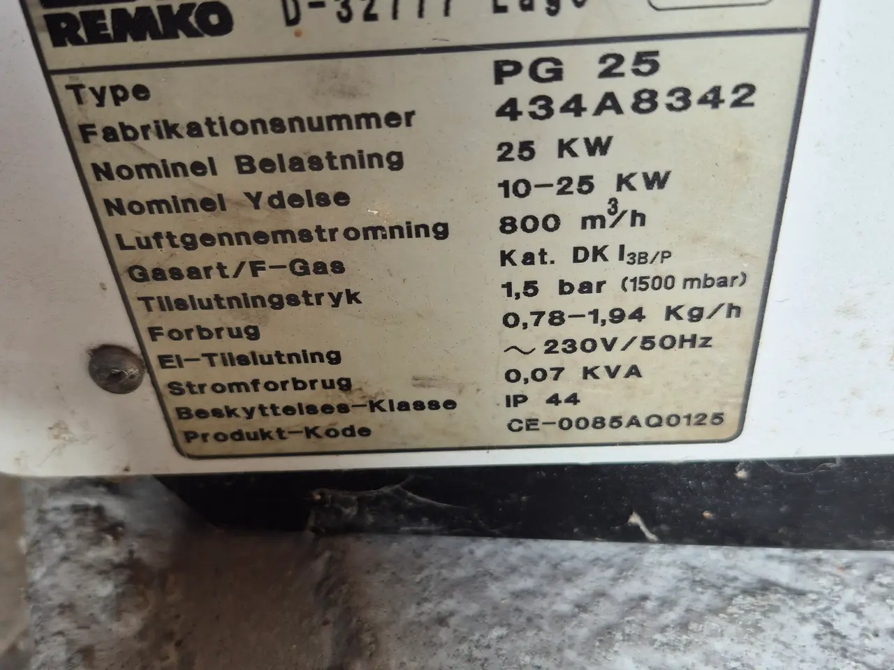 Billede 2 - Varmeblæser via gas