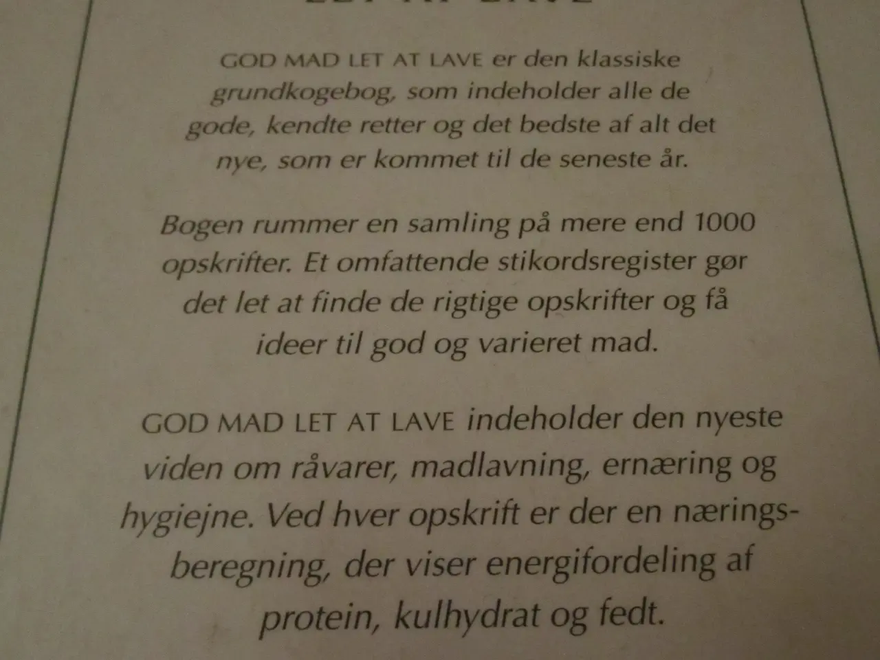Billede 2 - GOD MAD Let at lave.