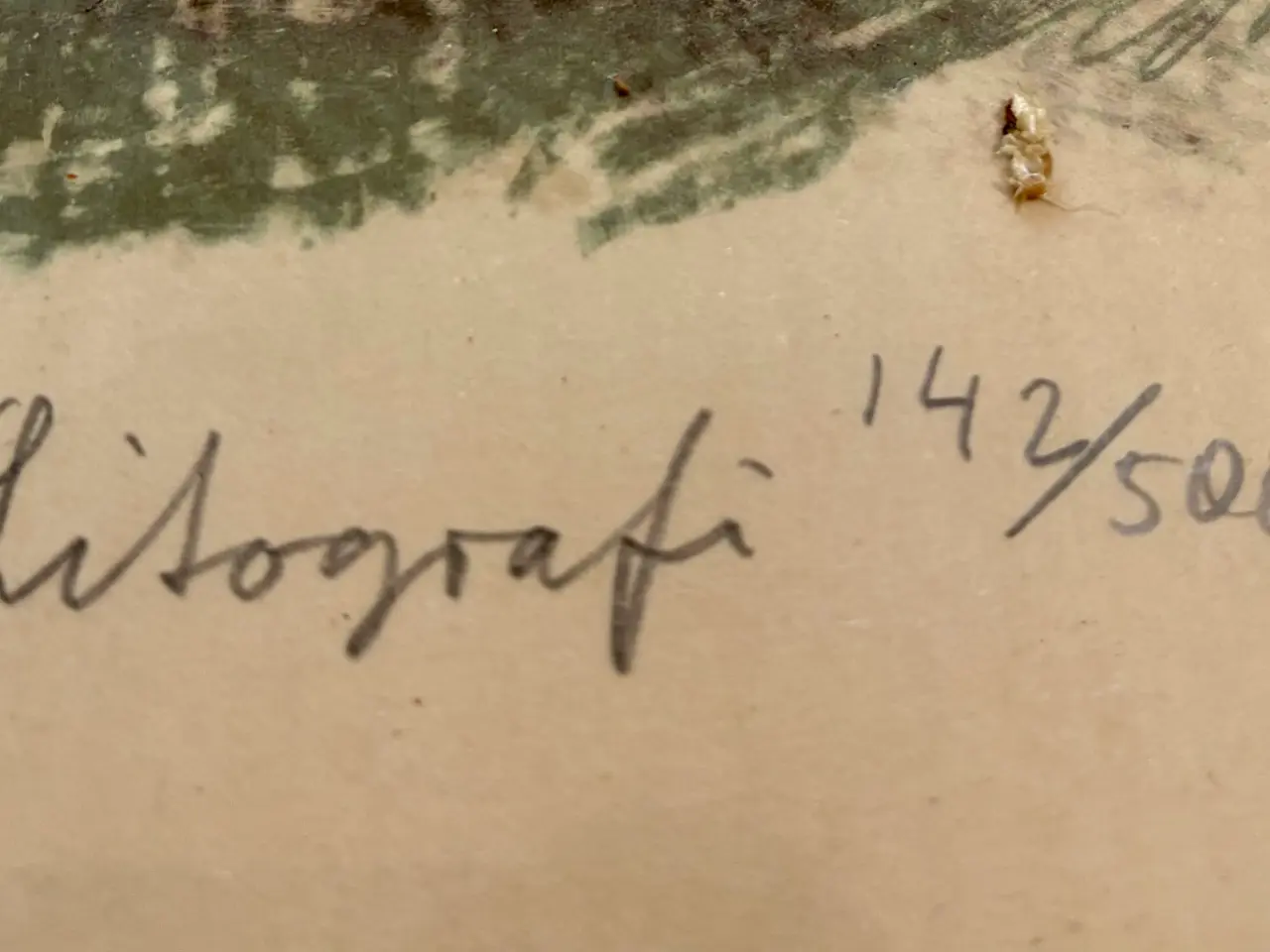 Billede 3 - Hans Ludvig (f:1932) signeret litografi interiør,