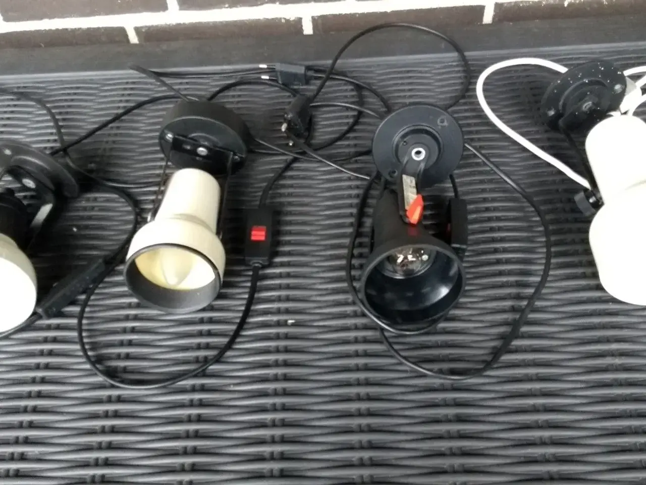 Billede 1 - 4 stk. retro sengelamper