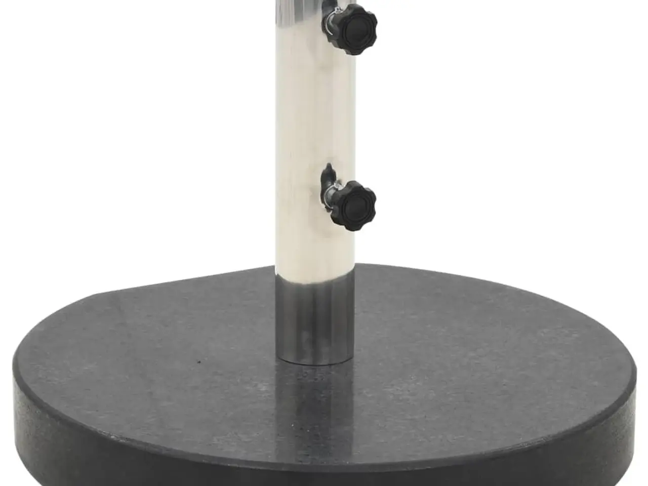 Billede 1 - Parasolfod i granit 30 kg - rund, sort