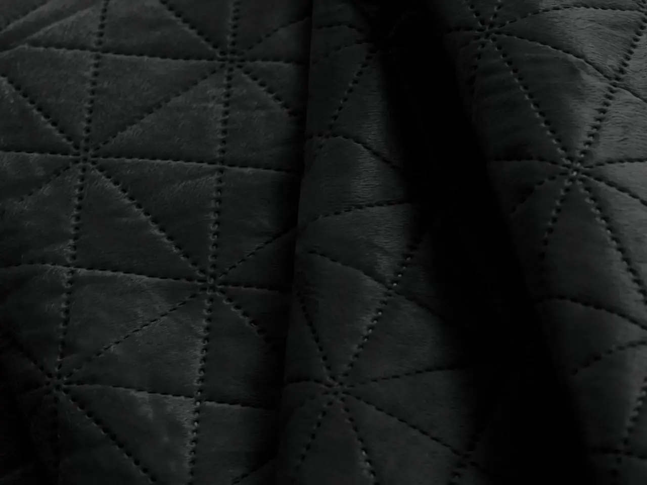 Billede 3 - Sengetæppe 200x220 sort - AmeliaHome LAILA fløjl/polyester