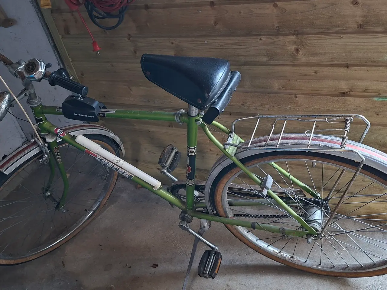 Billede 1 - Sjov original cykel fra ca 1980 med gearstang