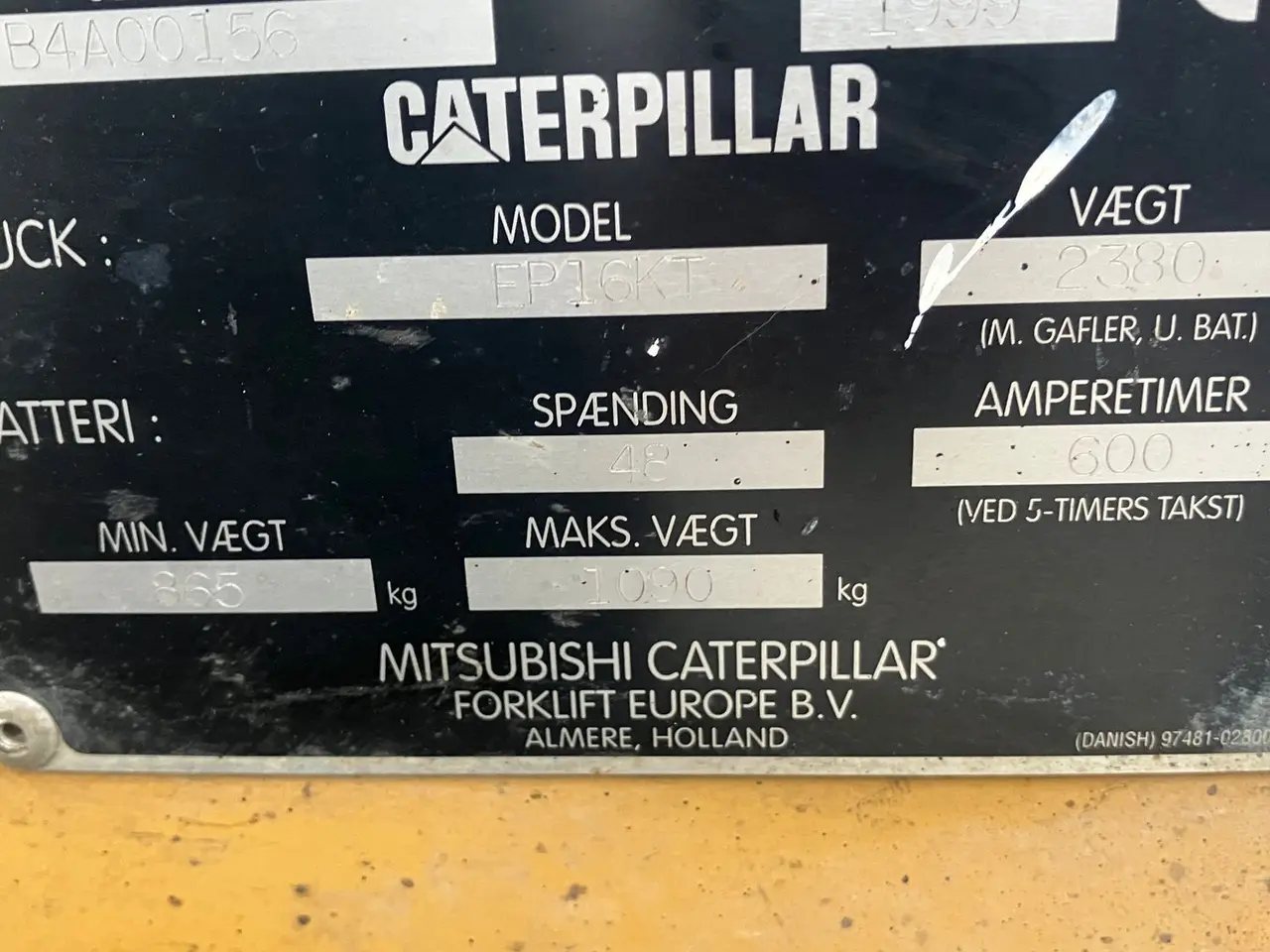 Billede 13 - CAT EP16KT  CAT EP16 El truck