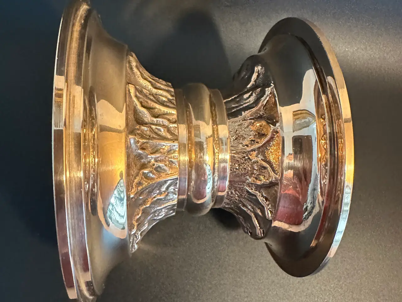 Billede 2 - Antik alter N.C. Nielsens lysestage af bronce