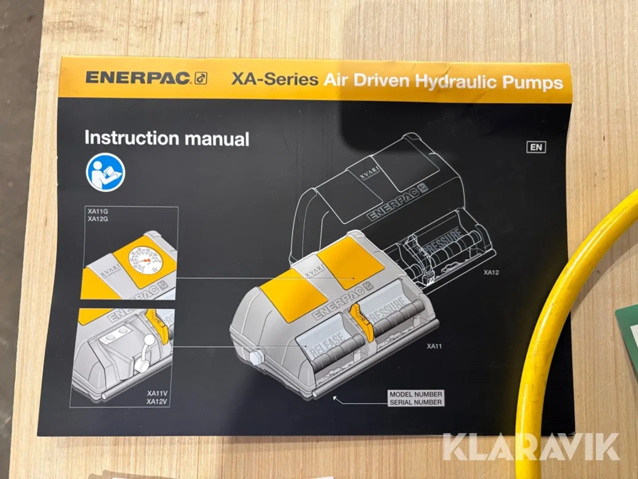 Billede 8 - Luft hydraulik pumpe Enerpac XA12G