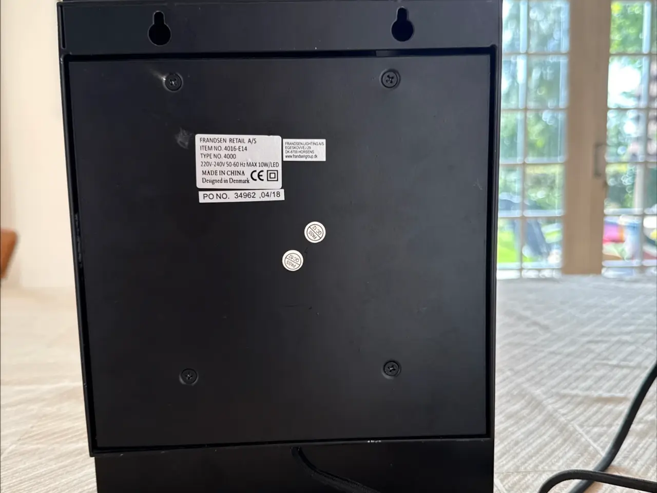 Billede 5 - FRANDSEN - Ball Væglampe m/USB Mat Sort