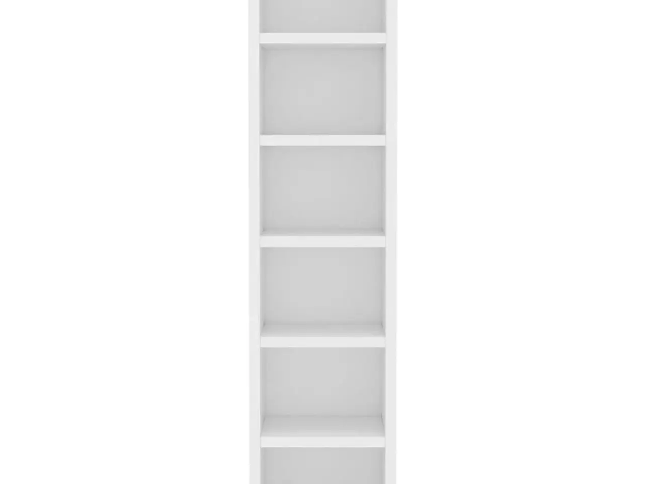 Billede 4 - Cd-reol i hvidt konstrueret træ - 21 × 20 × 88 cm