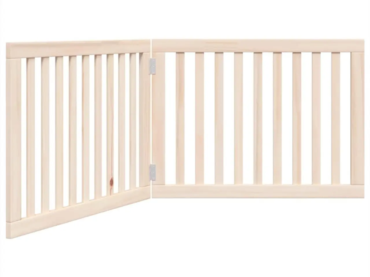 Billede 2 - Hundegitter foldbart - 2 paneler, 160 cm i poppeltræ