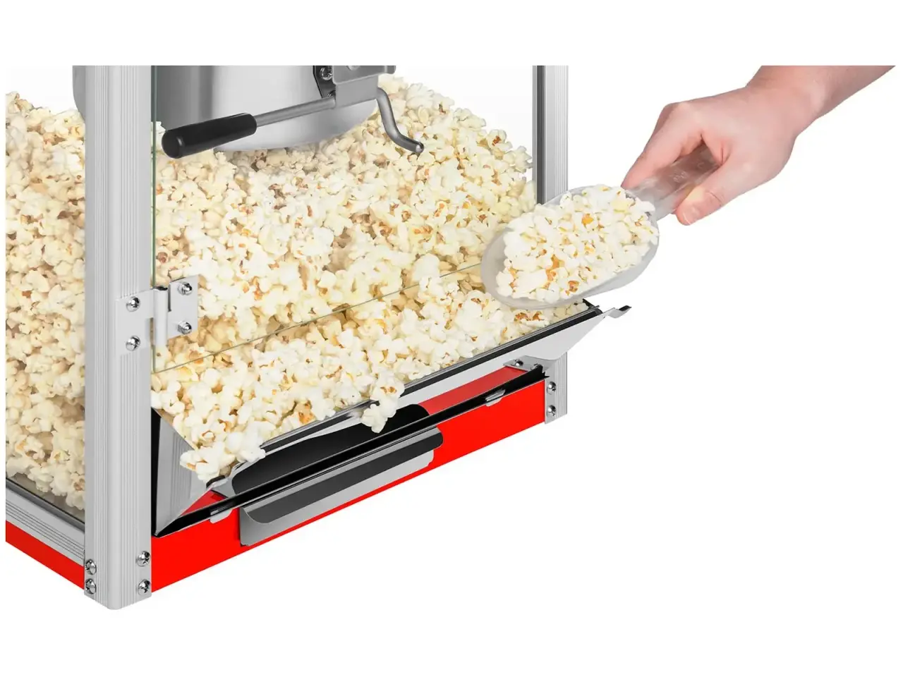 Billede 7 - Popcornmaskine 48 L – 1350 W – rød – 8 ounce