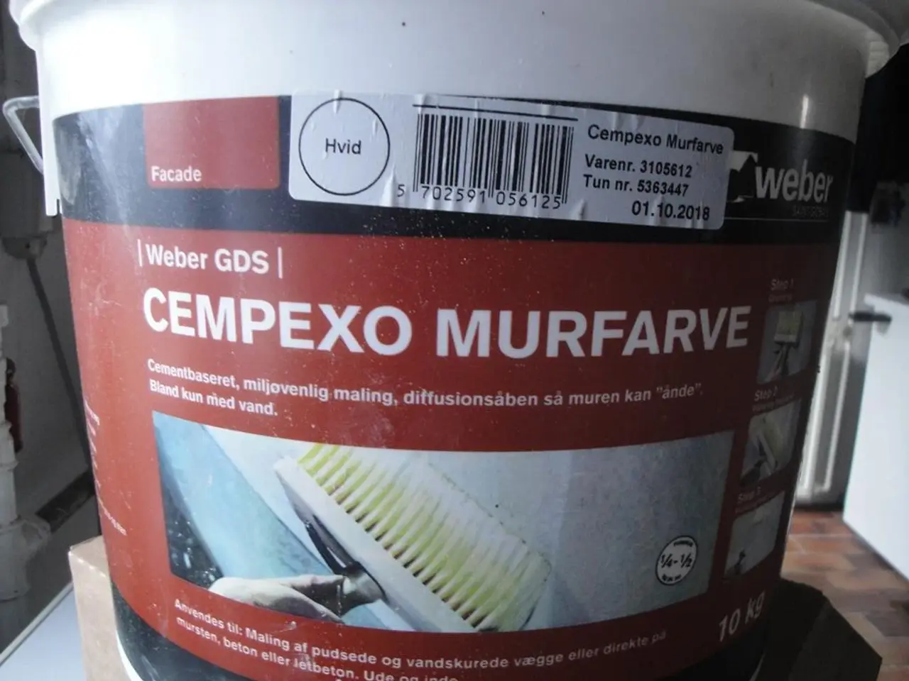 Billede 1 - CEMPEXO Murmaling hvid