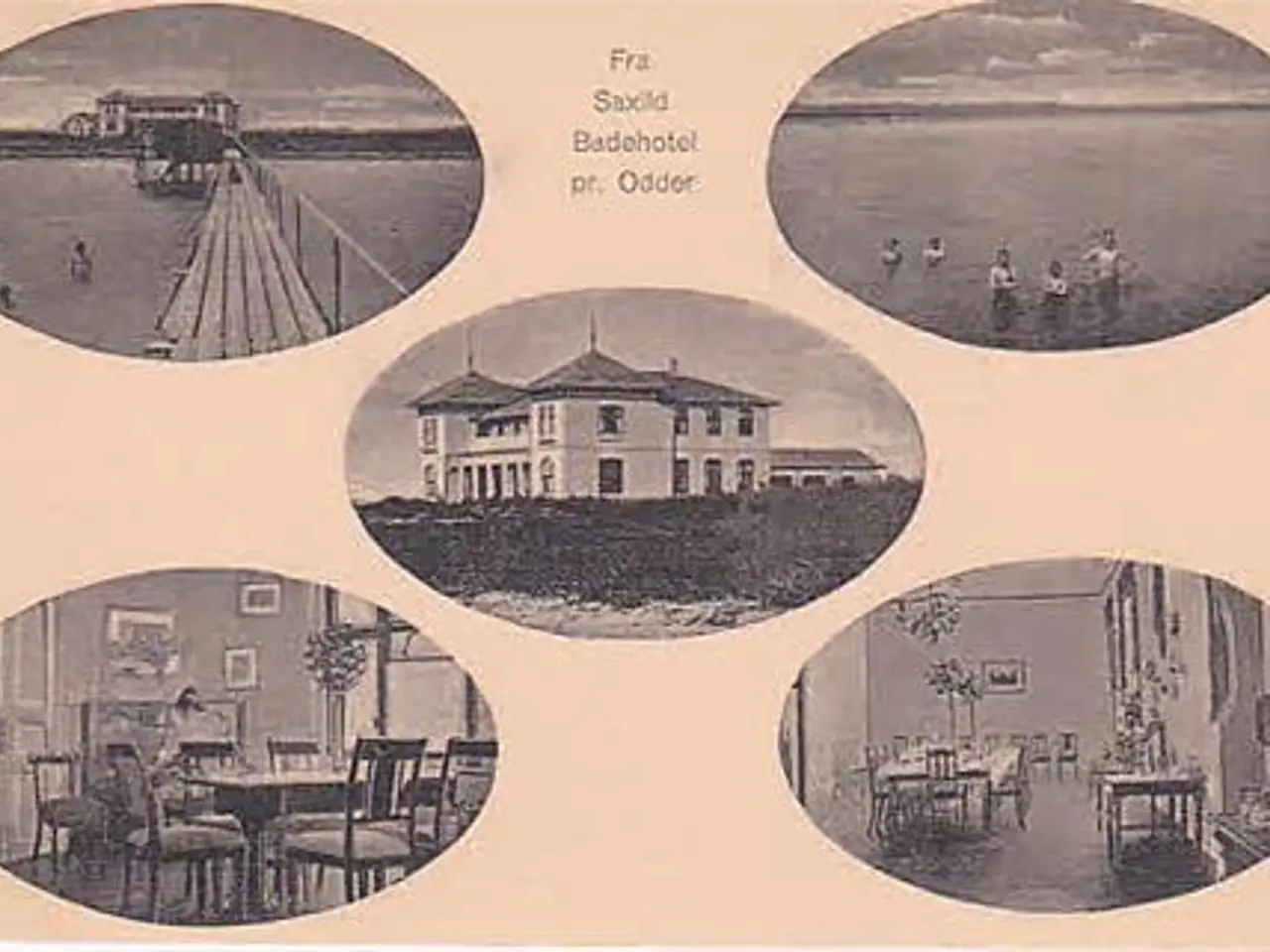 Billede 1 - Fra Saxild Badehotel pr. Odder. J.J.N. 6076