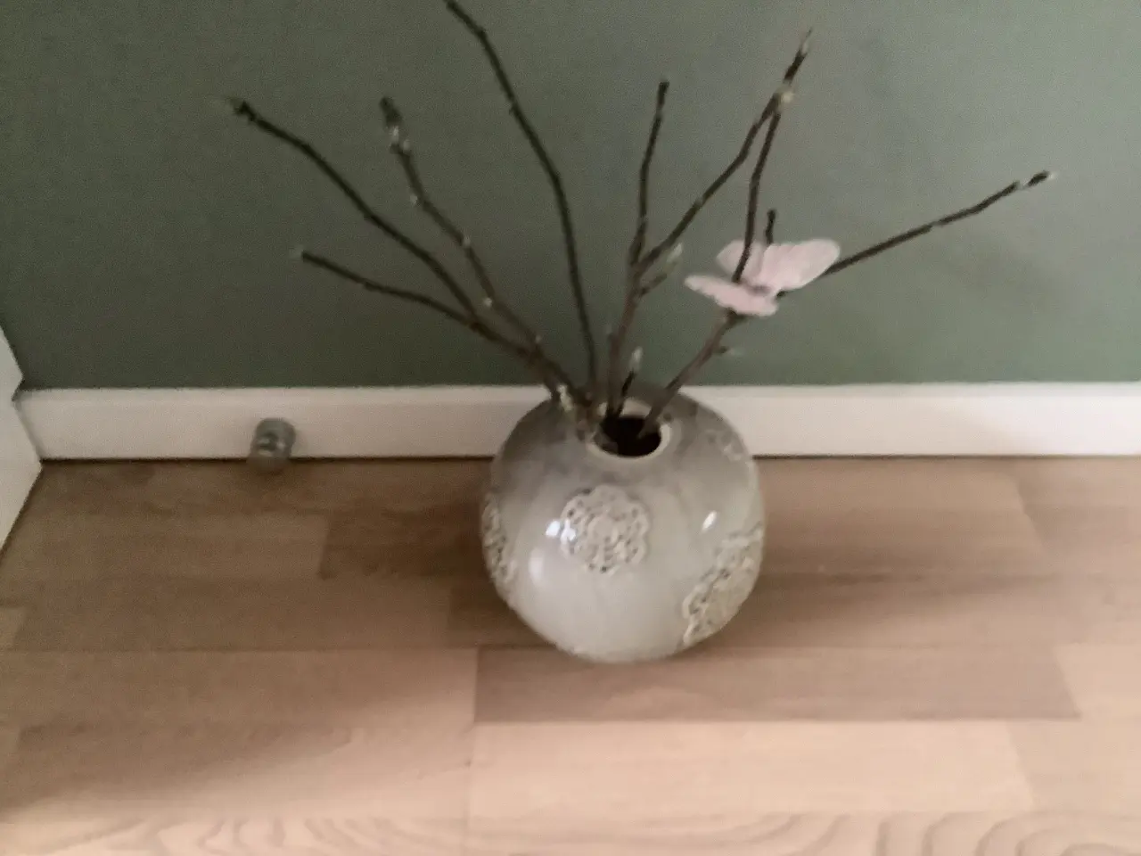 Billede 2 - Kugle blomstervase.