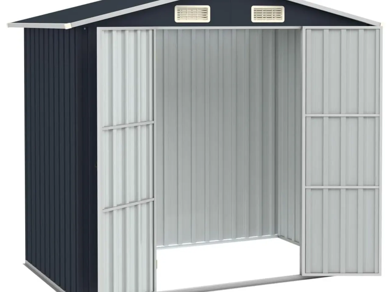Billede 3 - Haveskur 205x129x183 cm galvaniseret stål antracitgrå