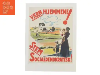 Politisk plakat (str. 40x30 cm)