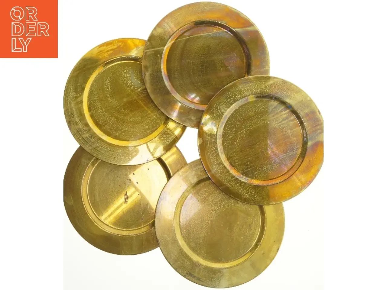 Billede 1 - Messingtallerkener (str. 25,5 cm)