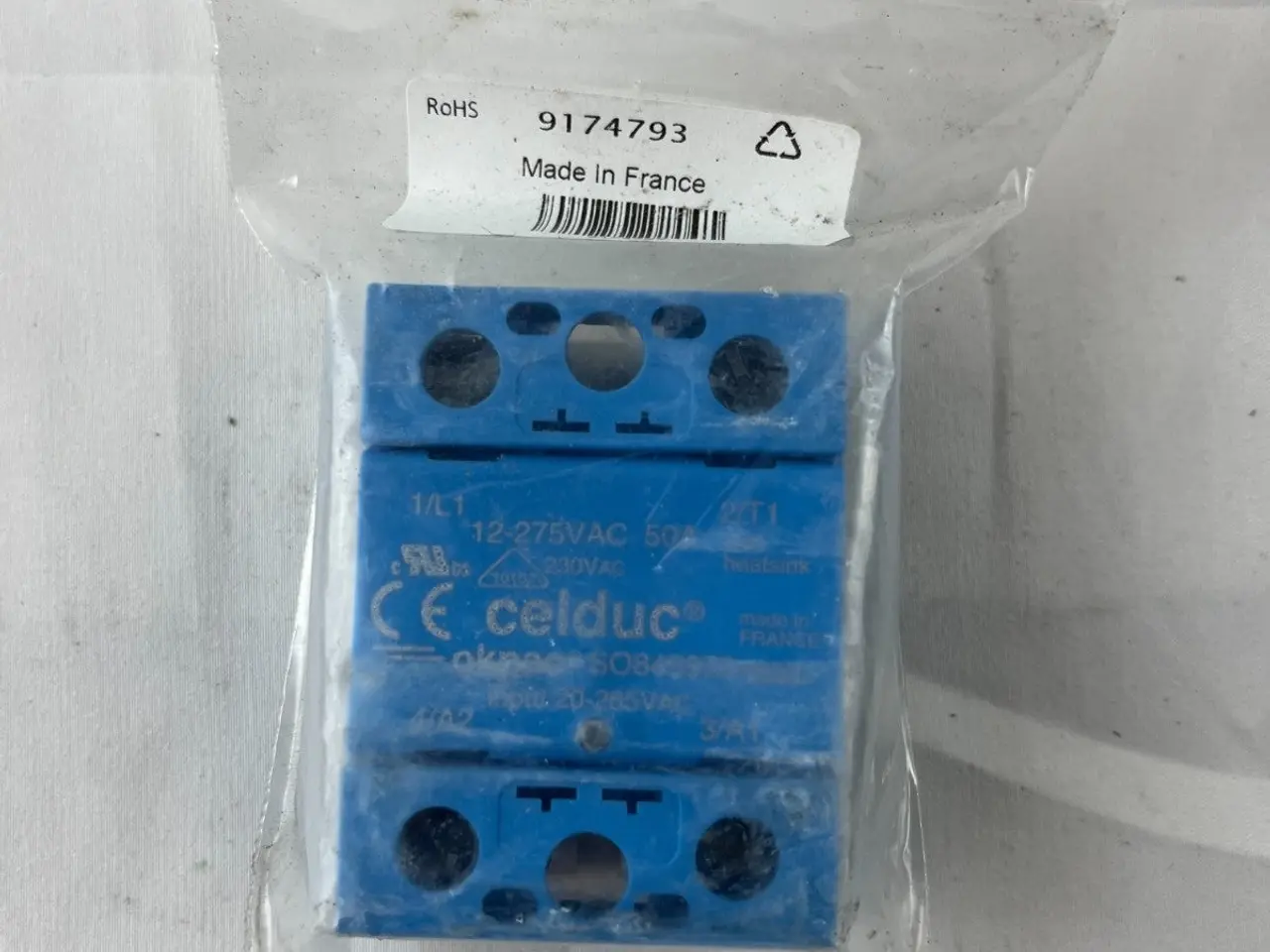 Billede 2 - Celduc SO840070 Solid State relæ SSR 60A 275VAC