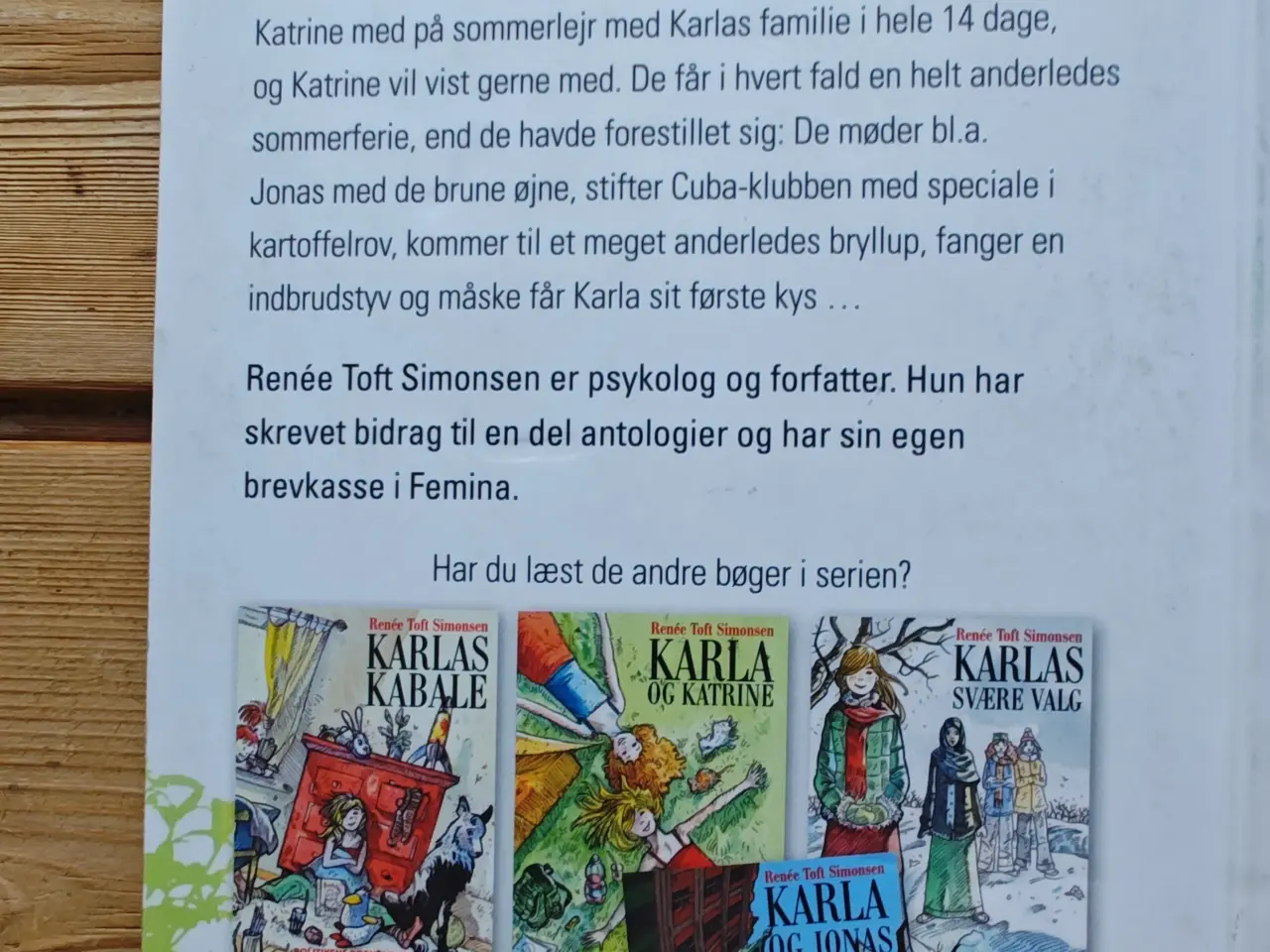 Billede 1 - Karla og Katrine BOG af Renée Toft Simonsen